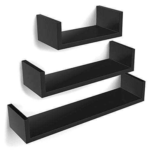 WS-2 Modern White U-Shaped Floating Wall Shelf (Set Of 3 ) - Image 4
