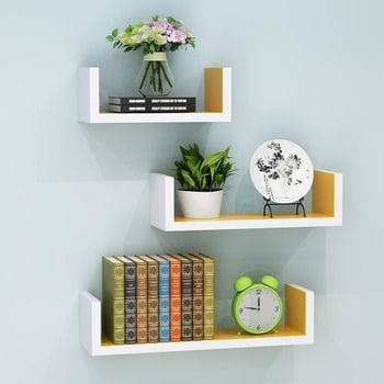 u shaped wall shelf 3 pieces