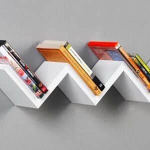zigzag wall shelf